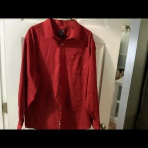 Red dress shirt